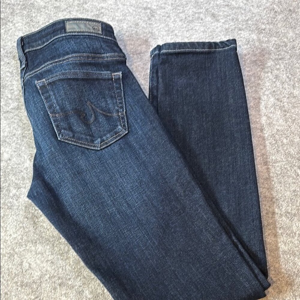 π₯ AG JEANS β THE STILT CIGARETTE LEG β SIZE 25R β RICH DARK WASH π₯ - Picture 6 of 14